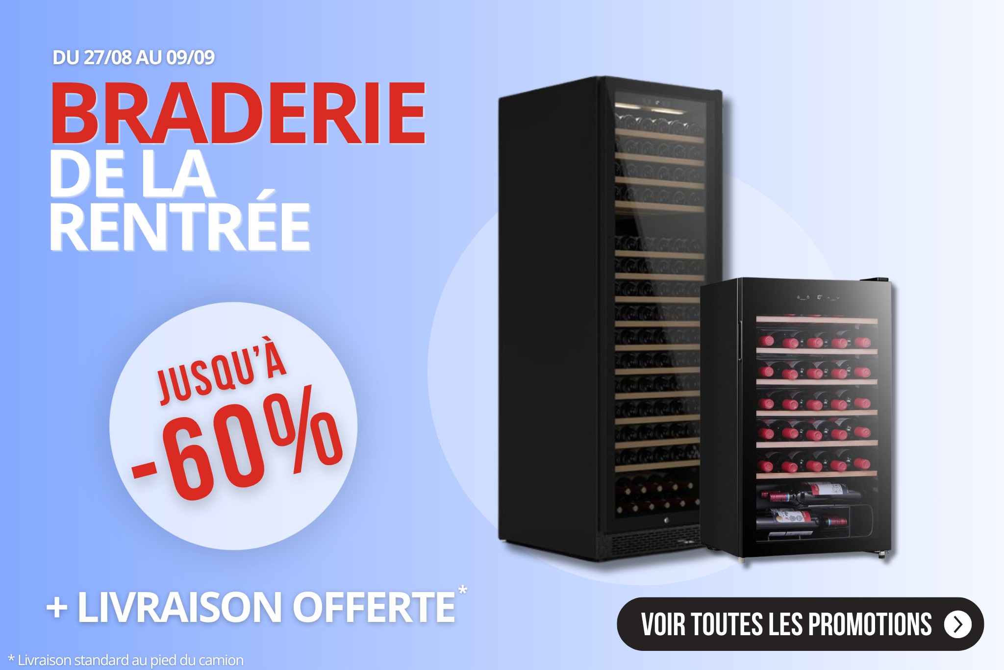 Offres caves à vin : la braderie de la rentrée